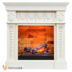 Каминокомплект Ампир 3Д (портал Dimplex Ampir + очаг Cassette 400 Opti-myst 3D)