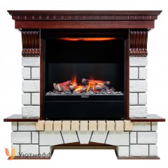 Каминокомплект Пьер Люкс 3Д (портал Pierre Luxe + очаг Dimplex Albany)