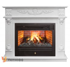 Каминокомплект Филадельфия 3Д (портал RealFlame Philadelphia WT + очаг 3D Novara 26)