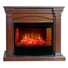 Каминокомплект InterFlame Афина 25 темная (портал Afina 25 + очаг Panoramic 25 LED FX)