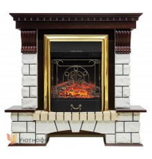 Каминокомплект Пьер Люкс СТД (портал Pierre Luxe STD + очаг Royal Flame Fobos / Majestic)