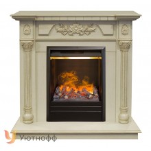 Каминокомплект Дакота 3Д (портал RealFlame Dacota STD/ EUG WT + очаг 3D Olympic / Oregan)