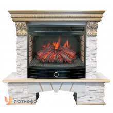 Каминокомплект Роклэнд Люкс 25 (портал RealFlame Rockland Lux + очаг Firefield 25 S IR)
