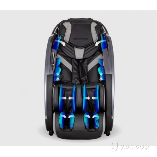 Массажное кресло Ergonova ErgoLine 4 Black Grey