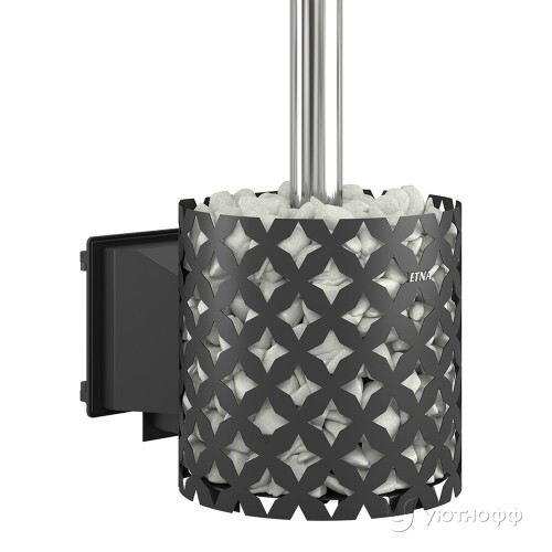 Печь для бани Этна 24 (Панорама М) чугун с открытой каменкой