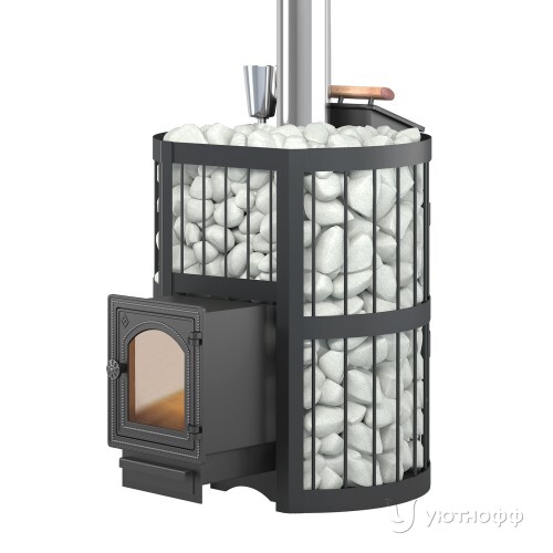 Печь для бани Этна Стандарт 24 (ДТ-4С) чугун с закрытой каменкой