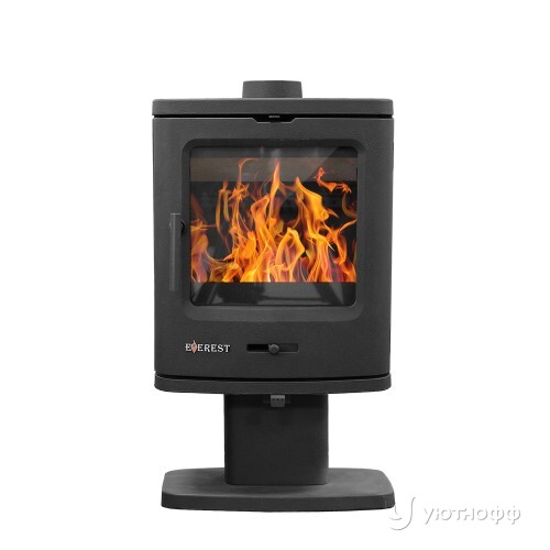 Печь-камин Эверест B7 чугун на ножке