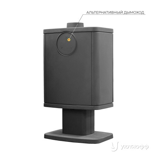 Печь-камин Эверест B7 чугун на ножке