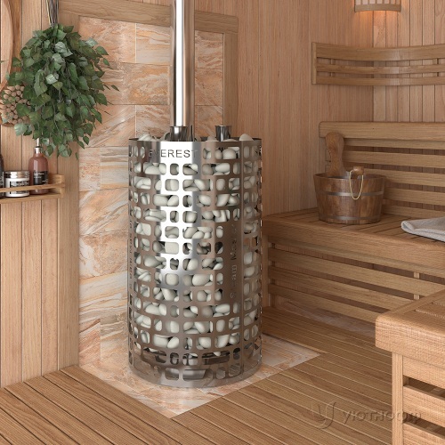Печь для бани Эверест Steam Master 24 Inox (210M) б/в из нержавеющей стали