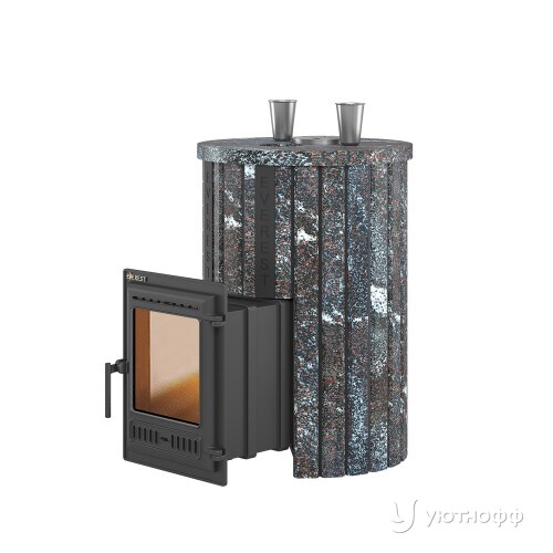 Печь для бани Эверест 30 Стим Мастер (S-20) амфиболит Печь для бани Эверест 30 Стим Мастер (S-20) амфиболит