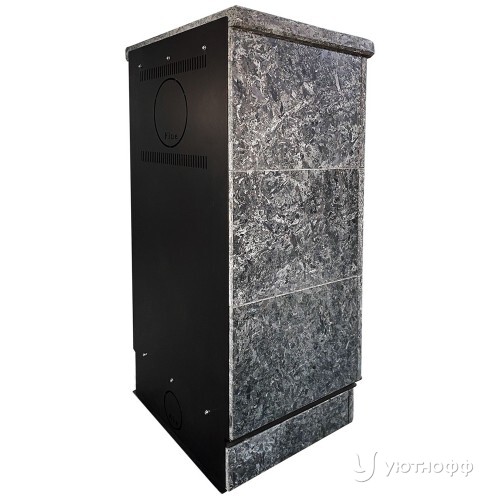 Дровяная печь Space Grey из натурального камня (пироксенит) Дровяная печь Space Grey из натурального камня (пироксенит)