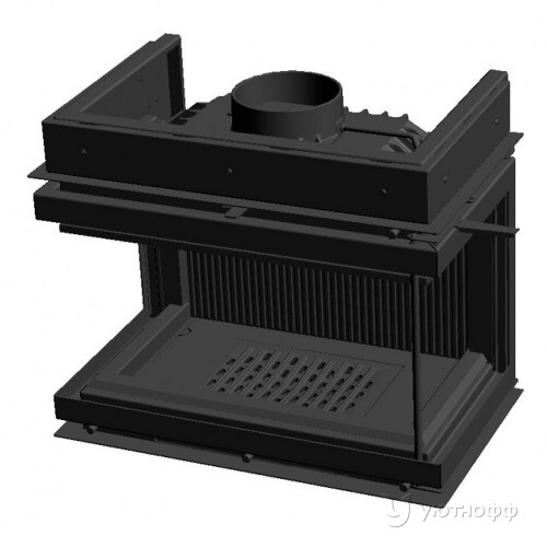 Каминная топка Firebird Emir трехстороннее стекло с шибером