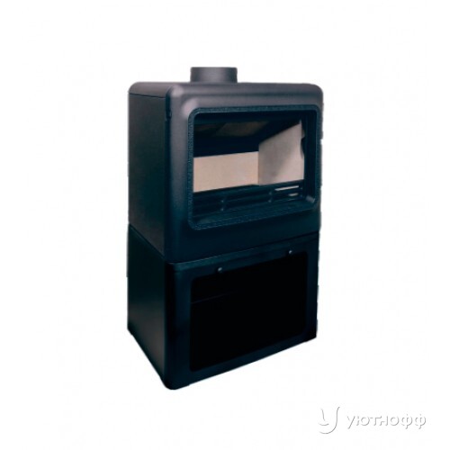 Печь-камин Firebird Leopard 9 кВт с дровником чугун Печь-камин Firebird Leopard 9 кВт с дровником чугун