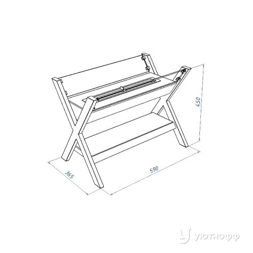 Напольный биокамин Firelight BFP/F-45 X Напольный биокамин Firelight BFP/F-45 X