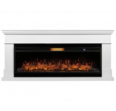 Каминокомплект Калифорния 60 белый (портал California 60 W + очаг Aurora RTFP/P-AR60LS)