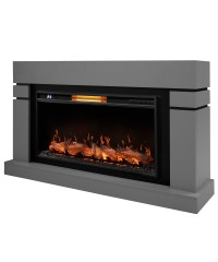 Каминокомплект Линдос 36/42 светло-серый (портал Lindos + очаг Electrolux 3620/4220)