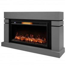 Каминокомплект Линдос 36/42 светло-серый (портал Lindos + очаг Electrolux 3620/4220)