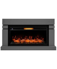 Каминокомплект Линдос 40 светло-серый (портал Lindos 40 + очаг Aurora RTFP/P-AR40LS)