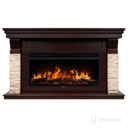 Электрокамин Мичиган 36 темный дуб с очагом Electrolux EFP/P-3620LS или EFP/P-4220LS Электрокамин Мичиган 36 темный дуб с очагом Electrolux EFP/P-3620LS или EFP/P-4220LS