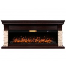 Каминокомплект Мичиган темный дуб (портал Michigan 60 + очаг Aurora RTFP/P-AR60LS)