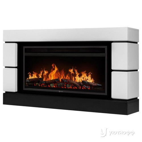 Электрокамин Модерно 36 белый с очагом Electrolux EFP/P-3620LS или EFP/P-4220LS