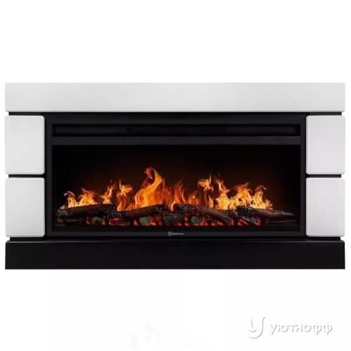 Электрокамин Модерно 36 белый с очагом Electrolux EFP/P-3620LS или EFP/P-4220LS
