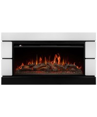Каминокомплект Модерно 40 белый (портал Moderno 40 + очаг Aurora RTFP/P-AR40LS)