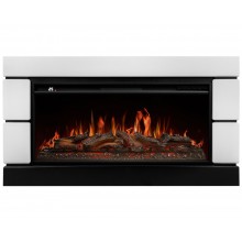 Каминокомплект Модерно 40 белый (портал Moderno 40 + очаг Aurora RTFP/P-AR40LS)