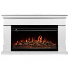 Каминокомплект Калифорния 40 белый (портал California 40 + очаг Aurora RTFP/P-AR40LS)