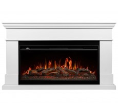 Каминокомплект Калифорния 40 белый (портал California 40 + очаг Aurora RTFP/P-AR40LS)