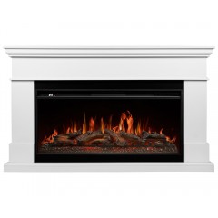 Каминокомплект Калифорния 40 белый (портал California 40 + очаг Aurora RTFP/P-AR40LS)