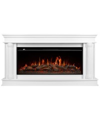 Каминокомплект Олимпия 40 белый (портал Olympia 40 + очаг Aurora RTFP/P-AR40LS)