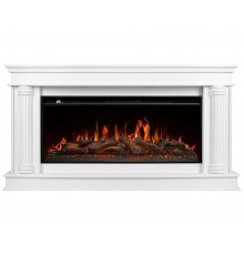 Каминокомплект Олимпия 40 белый (портал Olympia 40 + очаг Aurora RTFP/P-AR40LS)