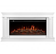 Каминокомплект Олимпия 40 белый (портал Olympia 40 + очаг Aurora RTFP/P-AR40LS)
