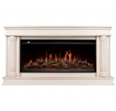 Каминокомплект Олимпия 40 слоновая кость (портал Olympia 40 + очаг Aurora RTFP/P-AR40LS)
