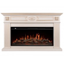 Каминокомплект Сиена 40 слоновая кость (портал Siena 40 + очаг Aurora RTFP/P-AR40LS)