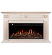 Каминокомплект Сиена 40 слоновая кость (портал Siena 40 + очаг Aurora RTFP/P-AR40LS)