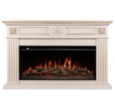 Каминокомплект Сиена 40 слоновая кость (портал Siena 40 + очаг Aurora RTFP/P-AR40LS)