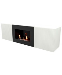 Тумба с биокамином Firelight BFP/P-1400L W