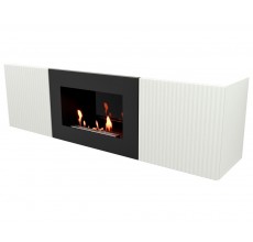 Тумба с биокамином Firelight BFP/P-1400L W