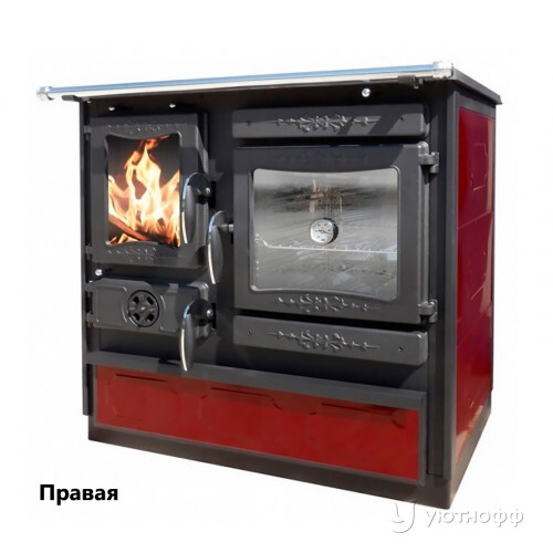 Дровяная отопительная печь плита GULIVER THERMO BORDO правая / левая Дровяная отопительная печь плита GULIVER THERMO BORDO правая / левая