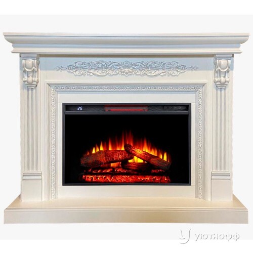 Электрокамин Белла с широким очагом Foton 26