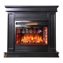 Каминокомплект Стаффорд 25 темный (портал Stafford 25 + очаг Panoramic 25 LED FX)