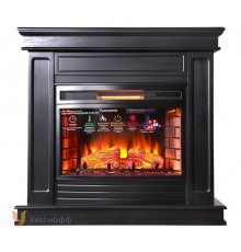 Каминокомплект Стаффорд 25 темный (портал Stafford 25 + очаг Panoramic 25 LED FX)