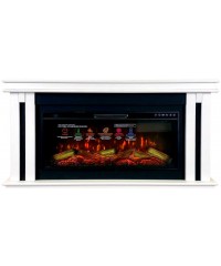 Каминокомплект Квинт 40 белый (портал Kvint + очаг Freespace 40 LED FX QZ)