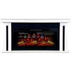 Каминокомплект Квинт 40 белый (портал Kvint + очаг Freespace 40 LED FX QZ)