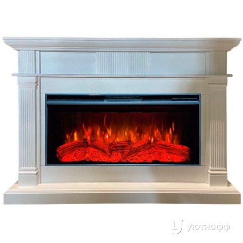 Электрокамин Принстон с широким очагом Мираж 40