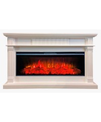 Каминокомплект Принстон 50 белый (портал Prinston + очаг Mirage 50 VX)