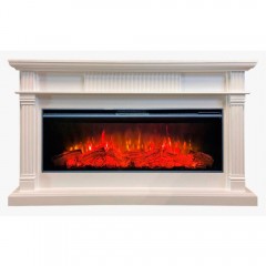 Каминокомплект Принстон 50 белый (портал Prinston + очаг Mirage 50 VX)