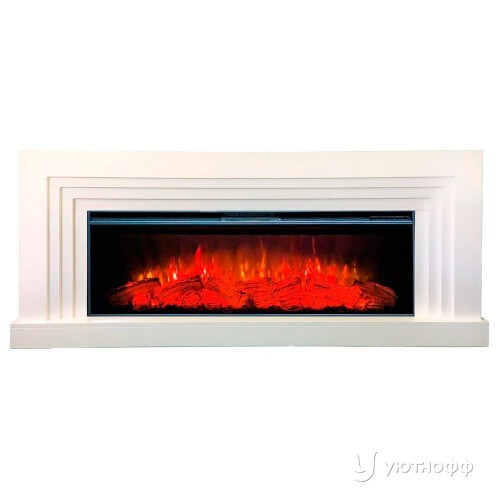 Электрокамин Сильвер с широким очагом Мираж 50